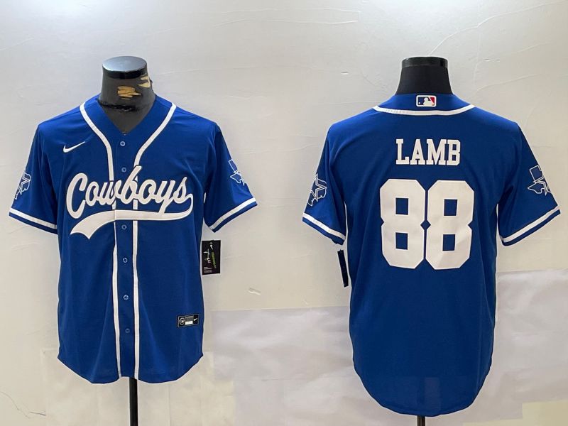 Men Dallas Cowboys #88 Lamb Blue Joint Name 2024 Nike Limited NFL Jersey style 9305->indianapolis colts->NFL Jersey
